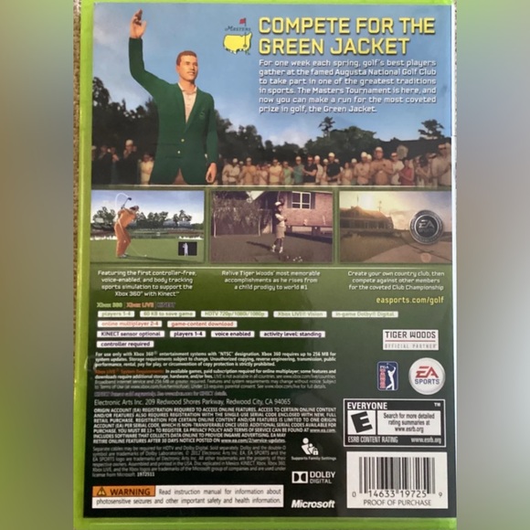 Tiger Woods PGA Tour 13 -- Masters Collector's Edition (Microsoft Xbox 360 - Picture 2 of 3